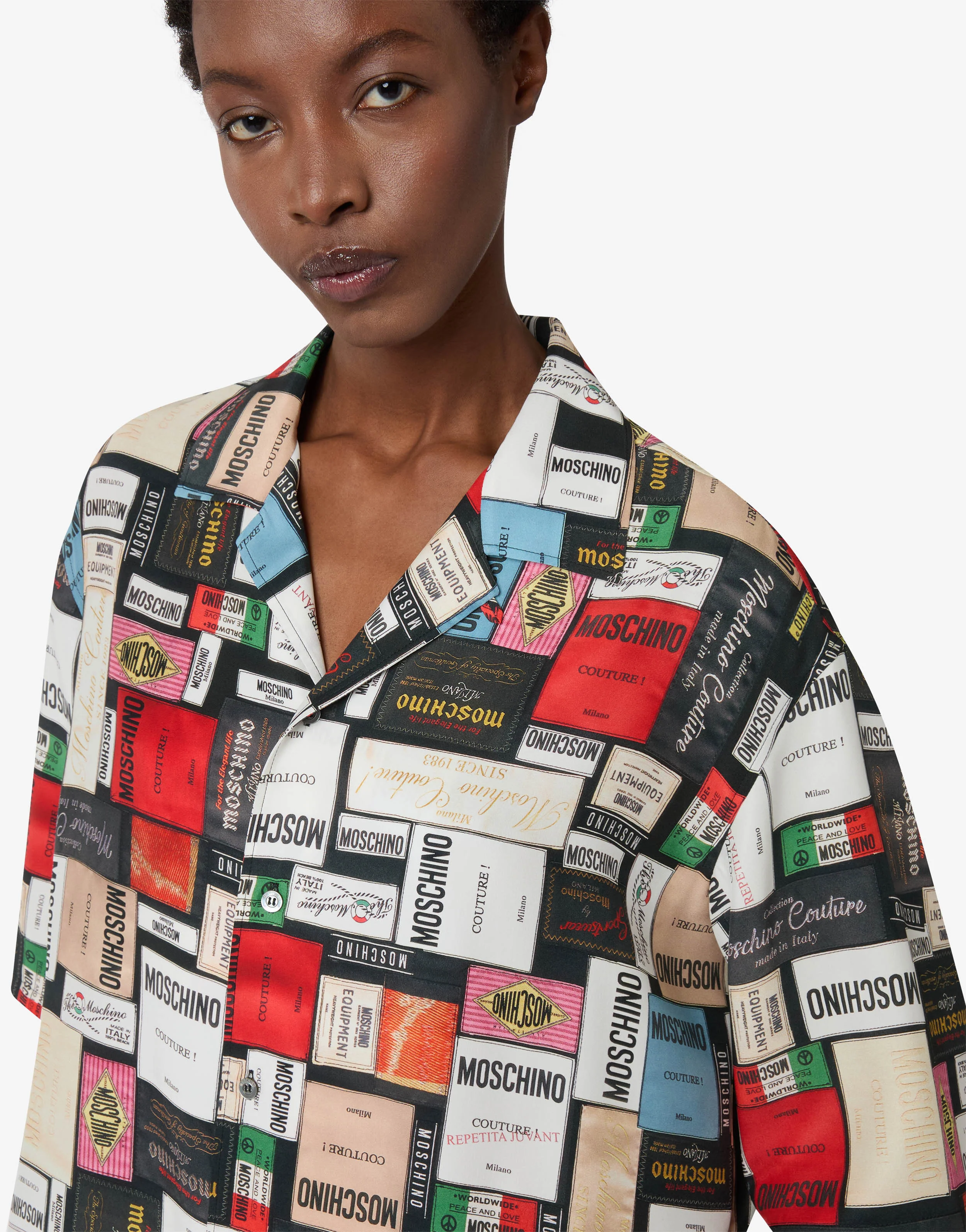 Printed silk shirt - Image 3