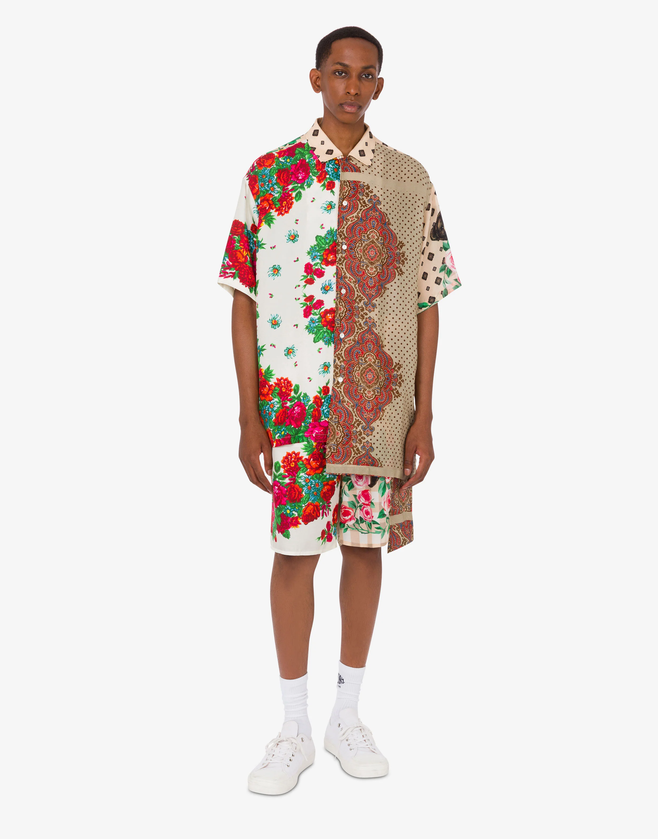 Printed silk shirt