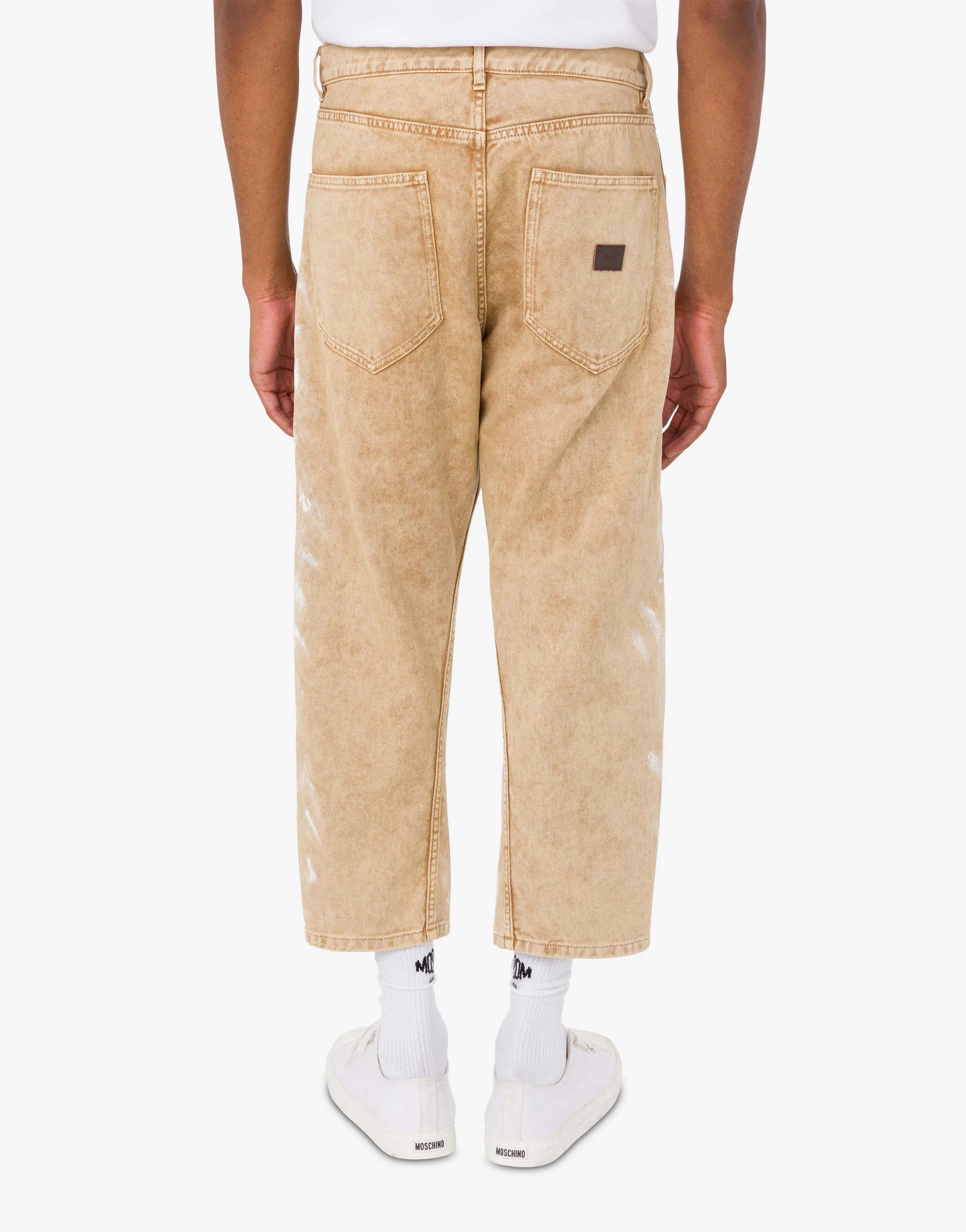 Printed stretch cotton bull trousers - Image 2