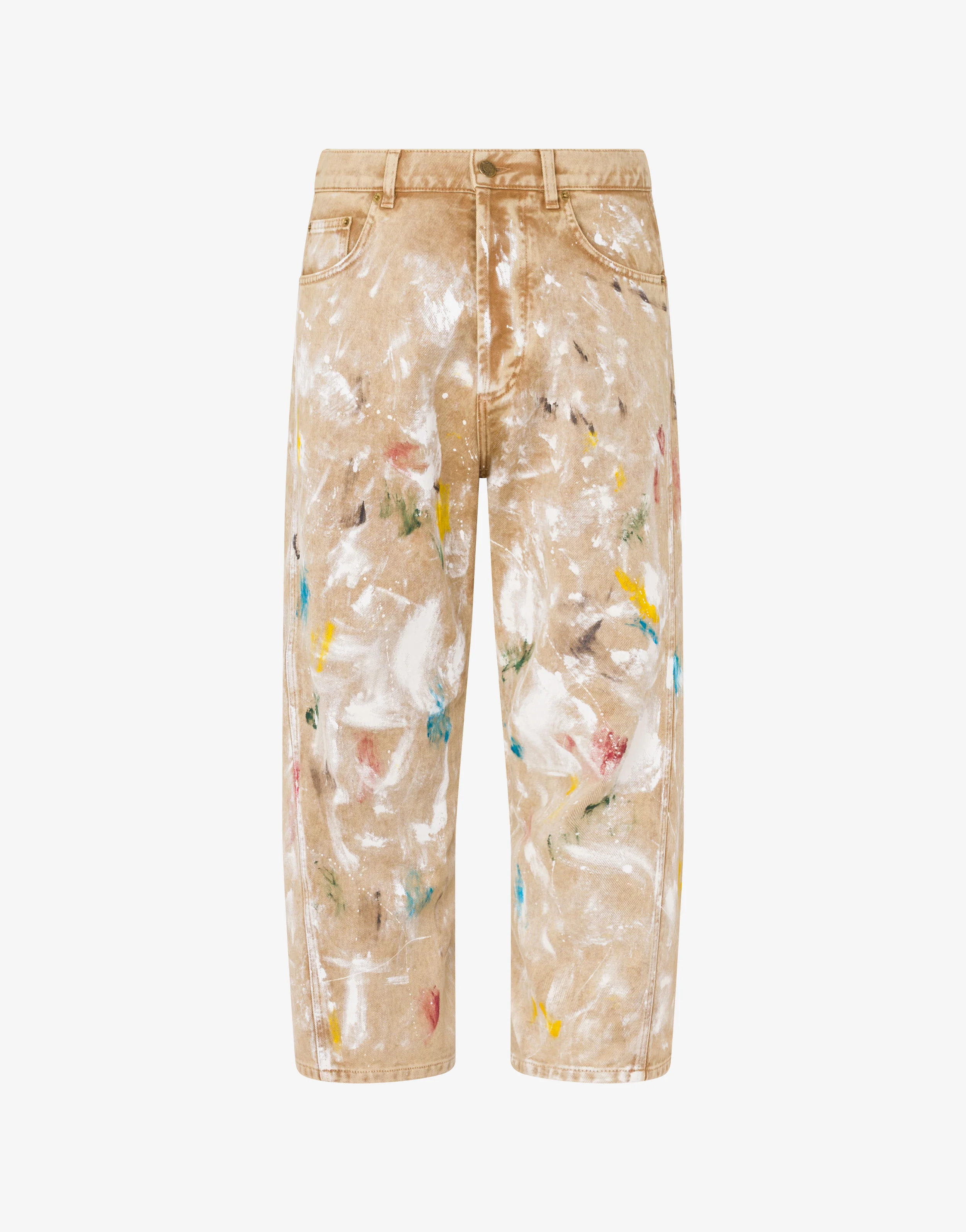 Printed stretch cotton bull trousers - Image 5