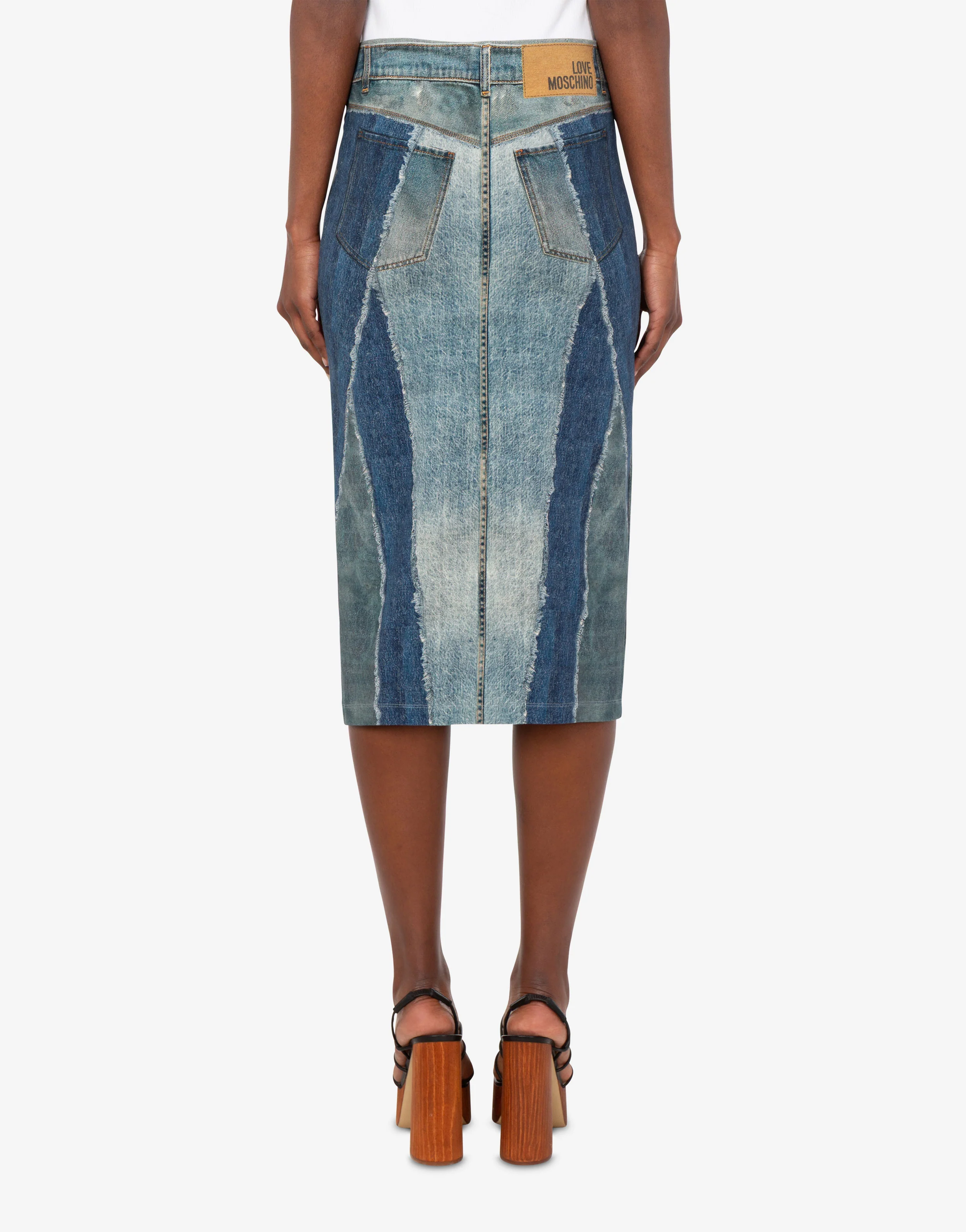 Printed stretch cotton jersey skirt - Image 4