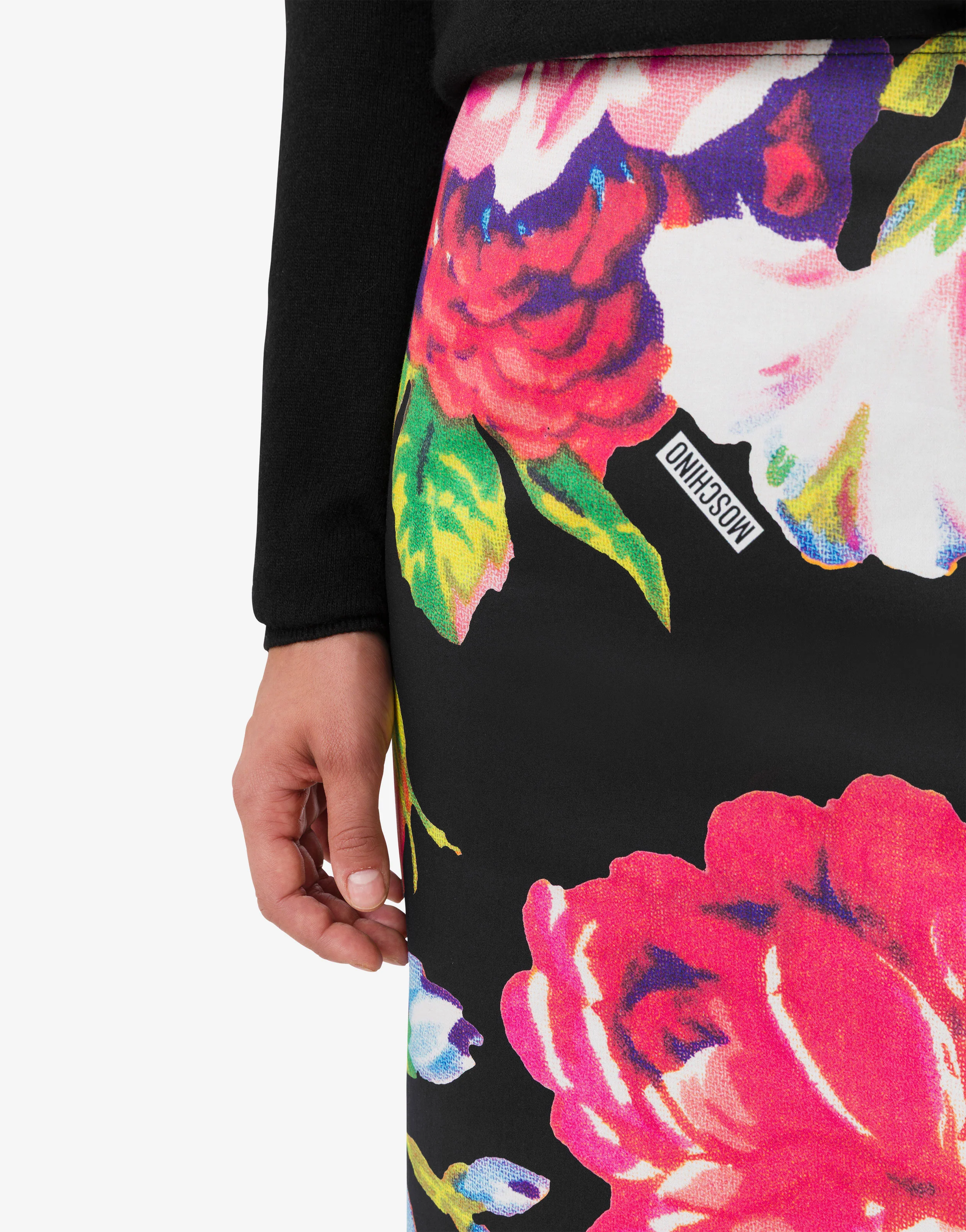 Printed stretch cotton skirt - Image 2
