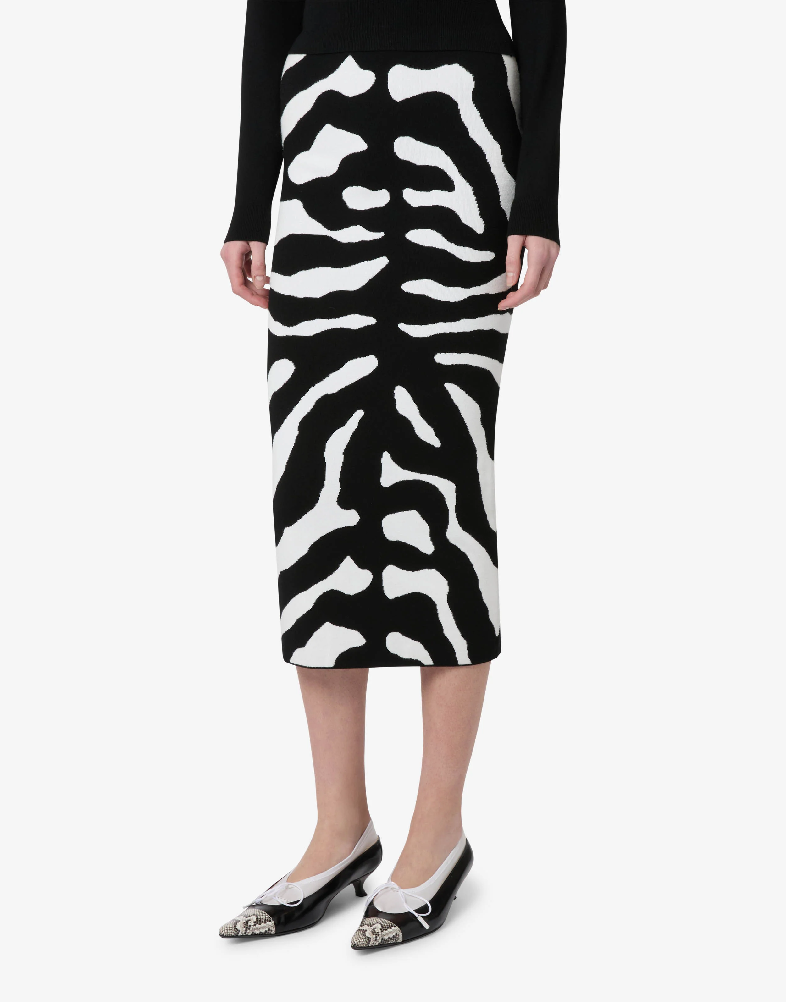 Printed stretch skirt