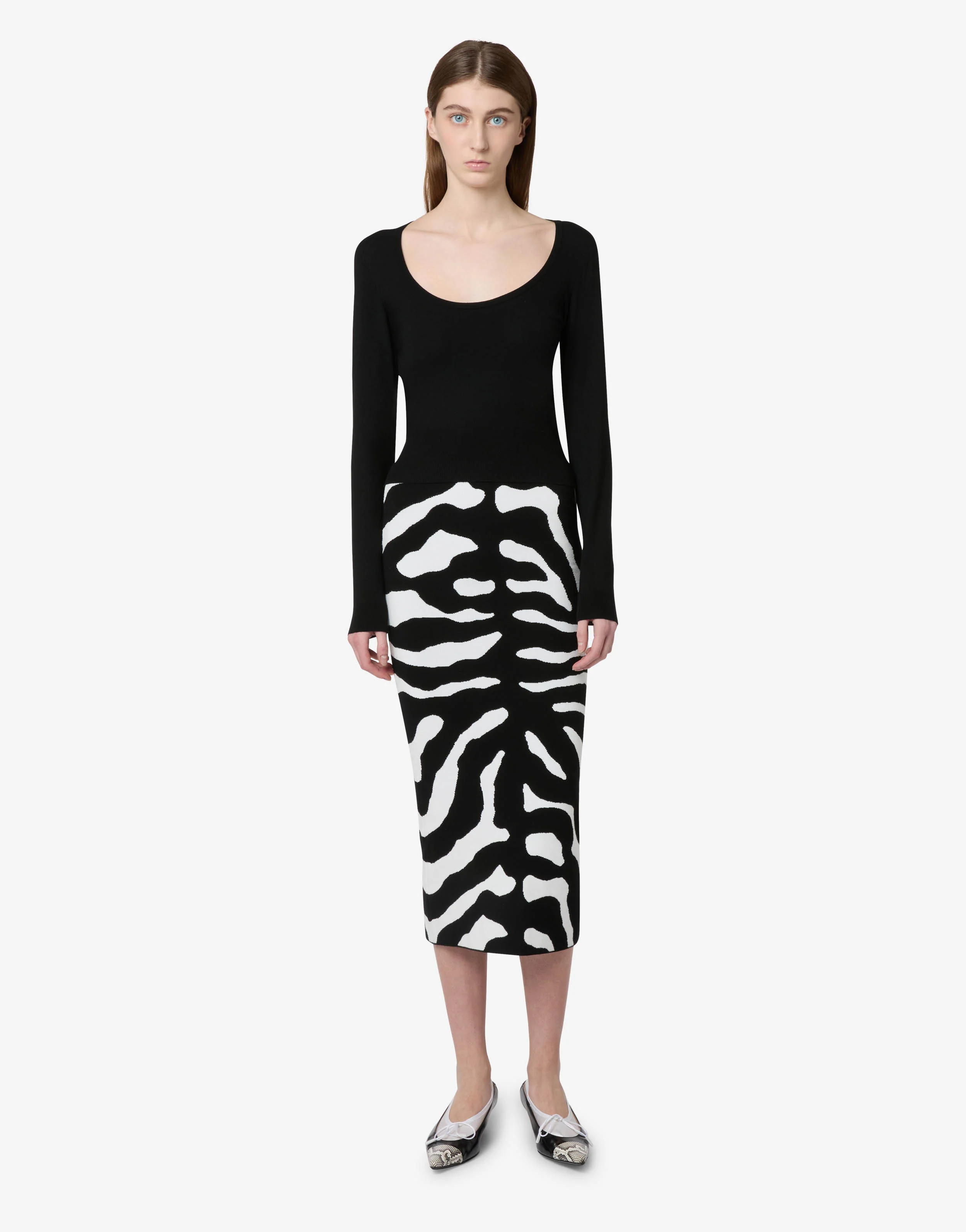 Printed stretch skirt - Image 4