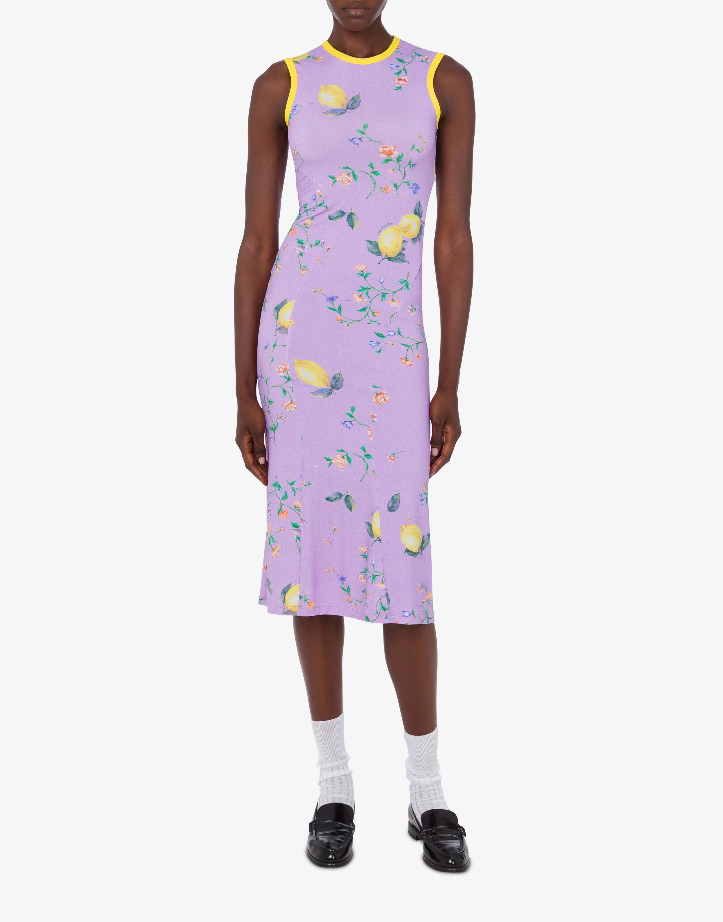 Printed technical jersey dress - Image 2
