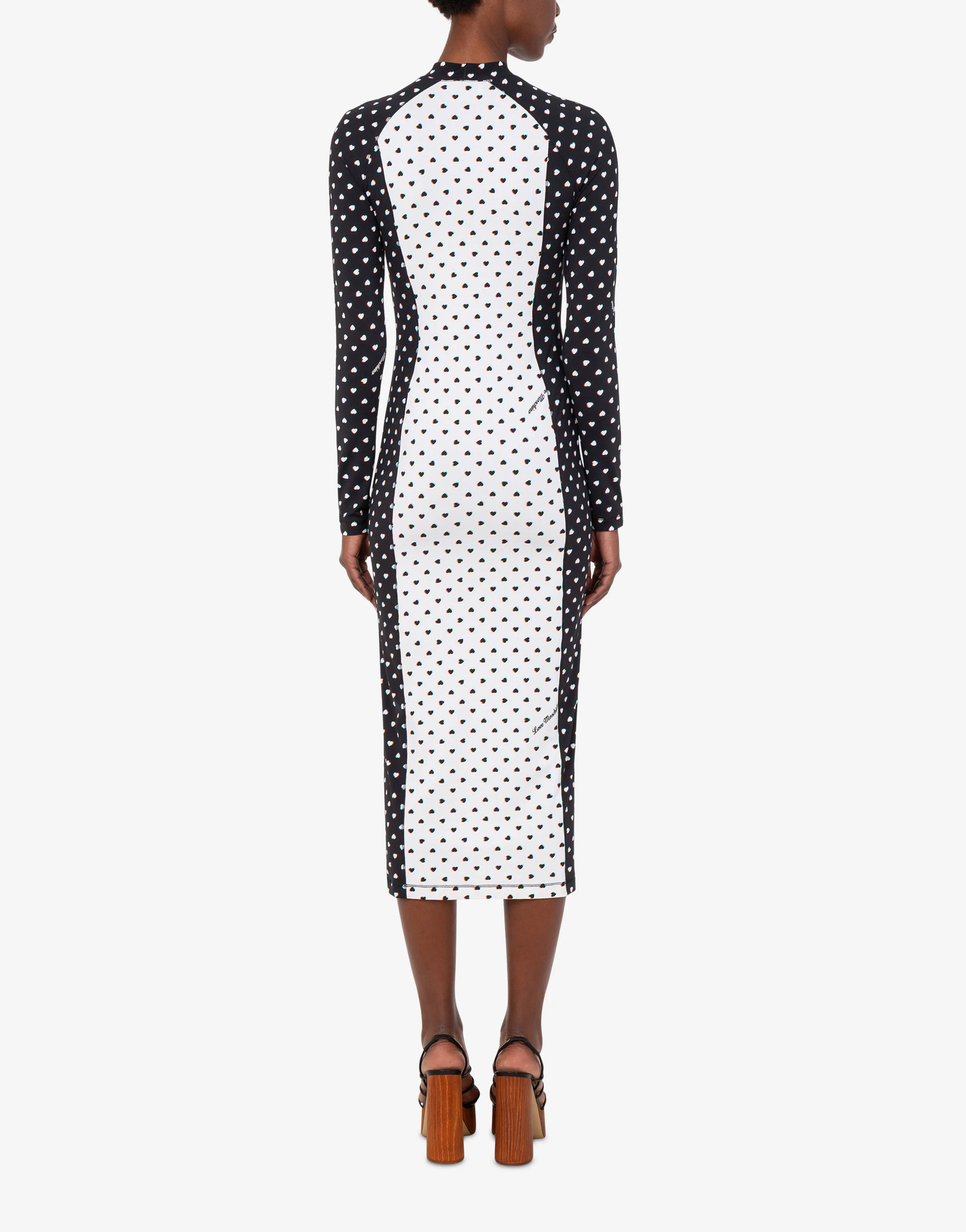 Printed technical jersey dress - Image 3