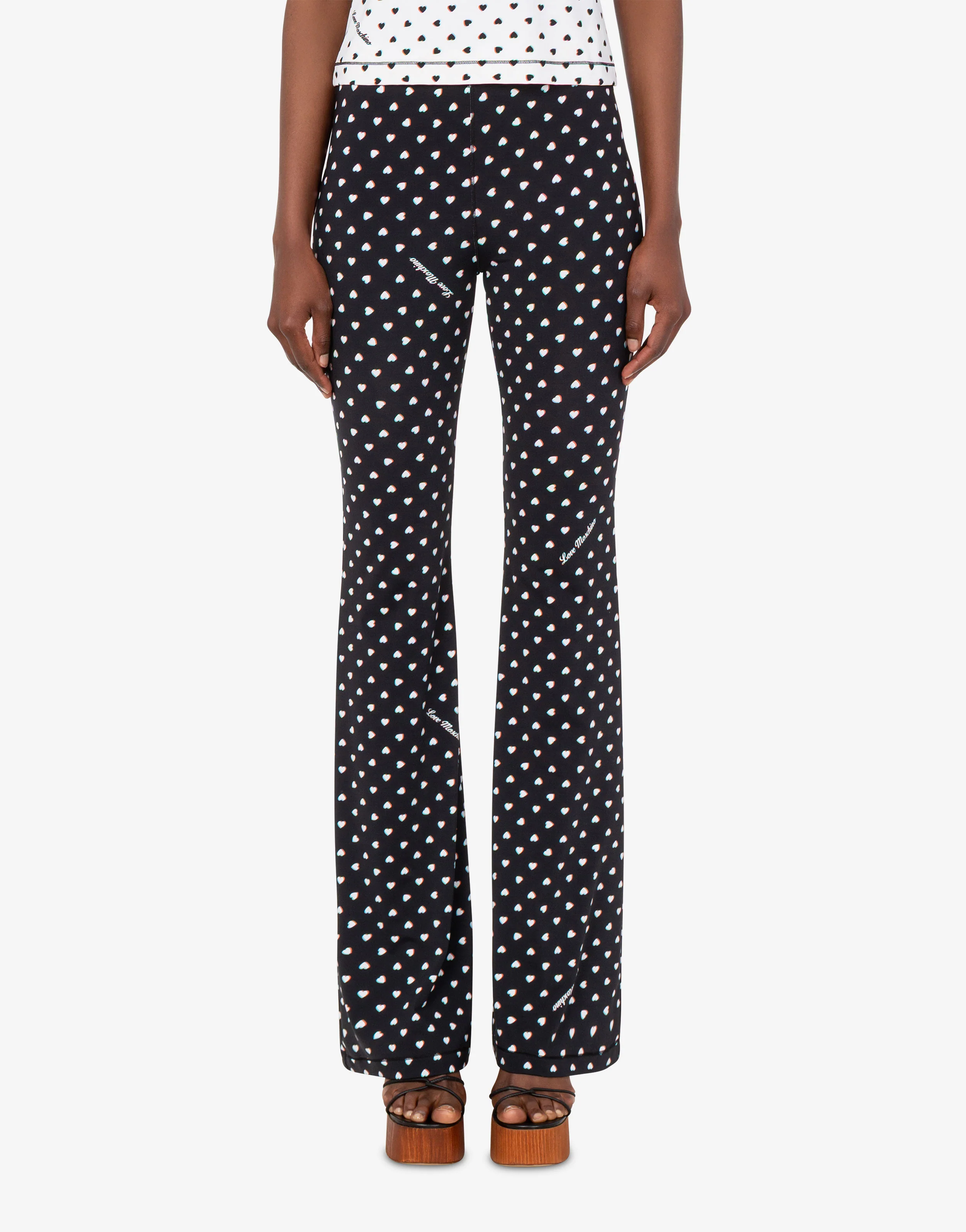 Printed technical jersey pants - Image 3