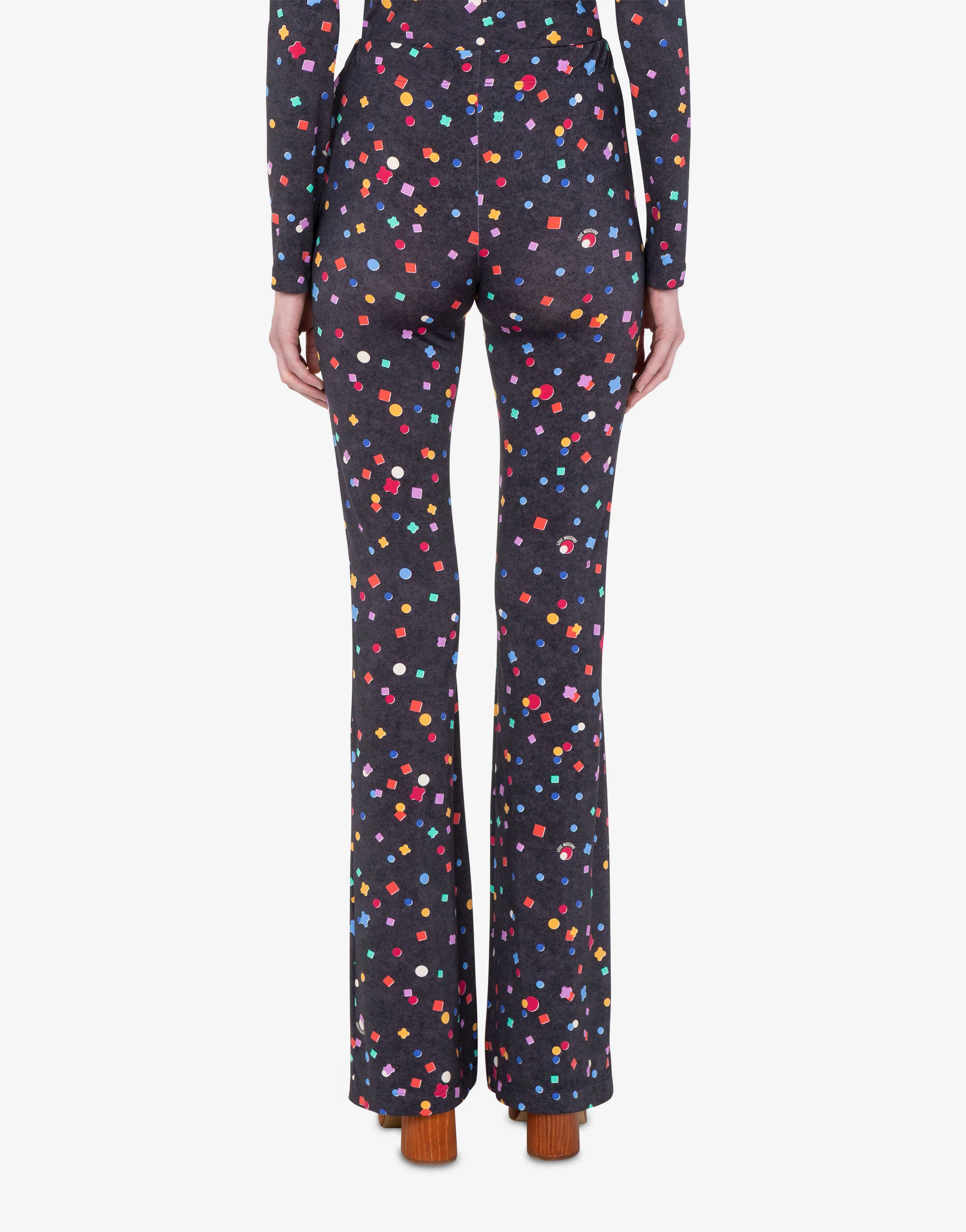 Printed technical jersey pants - Image 4