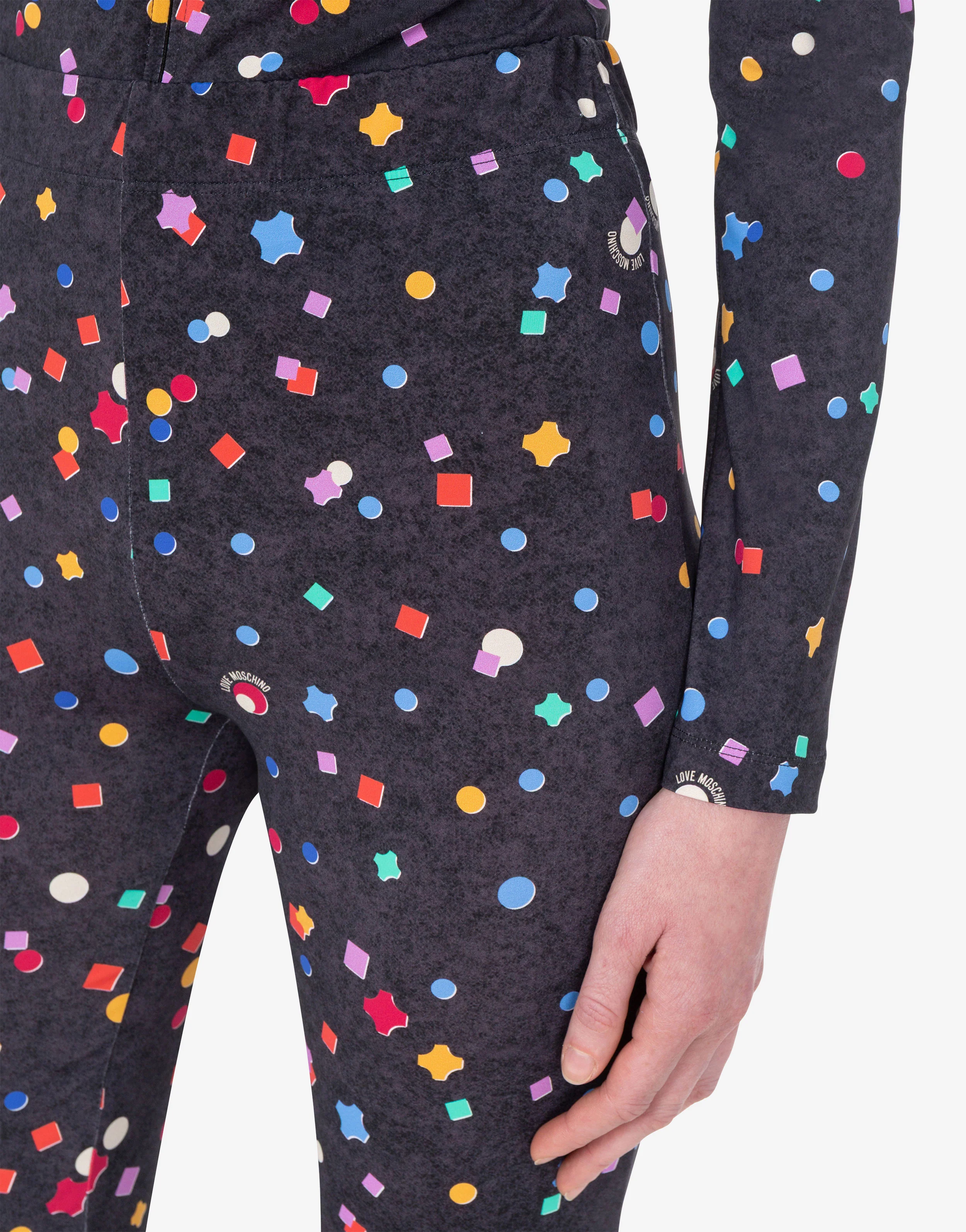 Printed technical jersey pants - Image 5