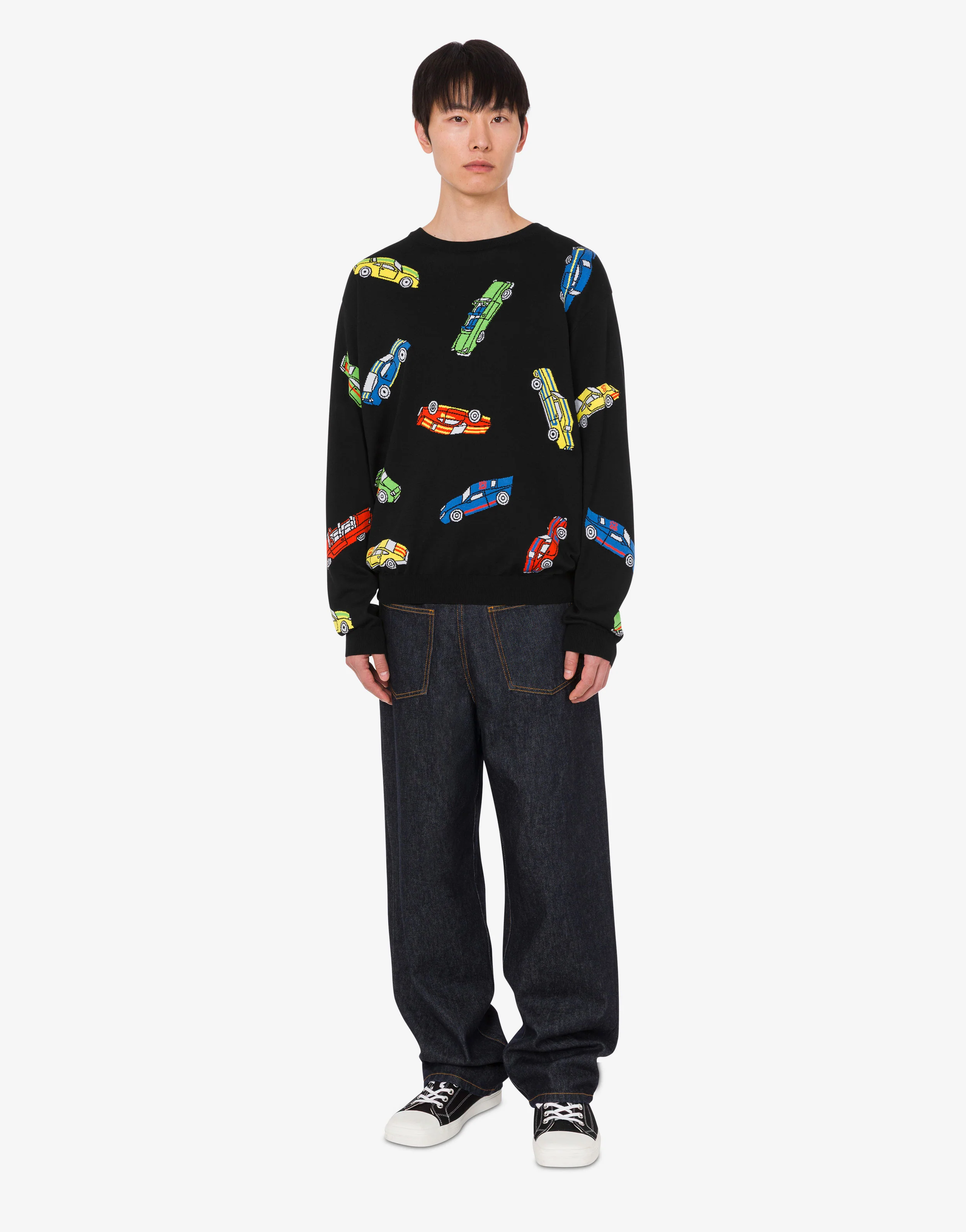 Pure cotton intarsia pullover - Image 2