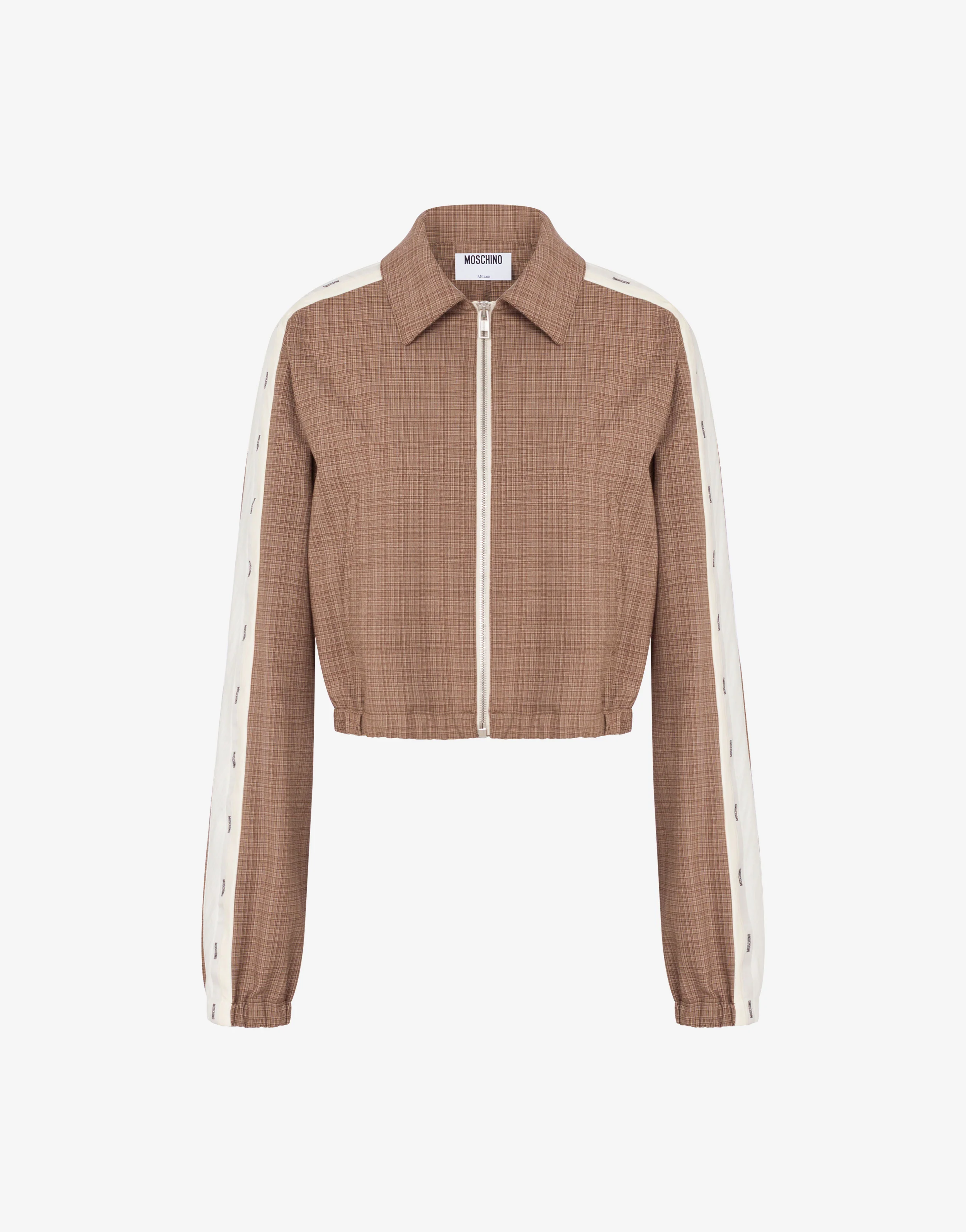 Stretch wool blend cloth jacket
