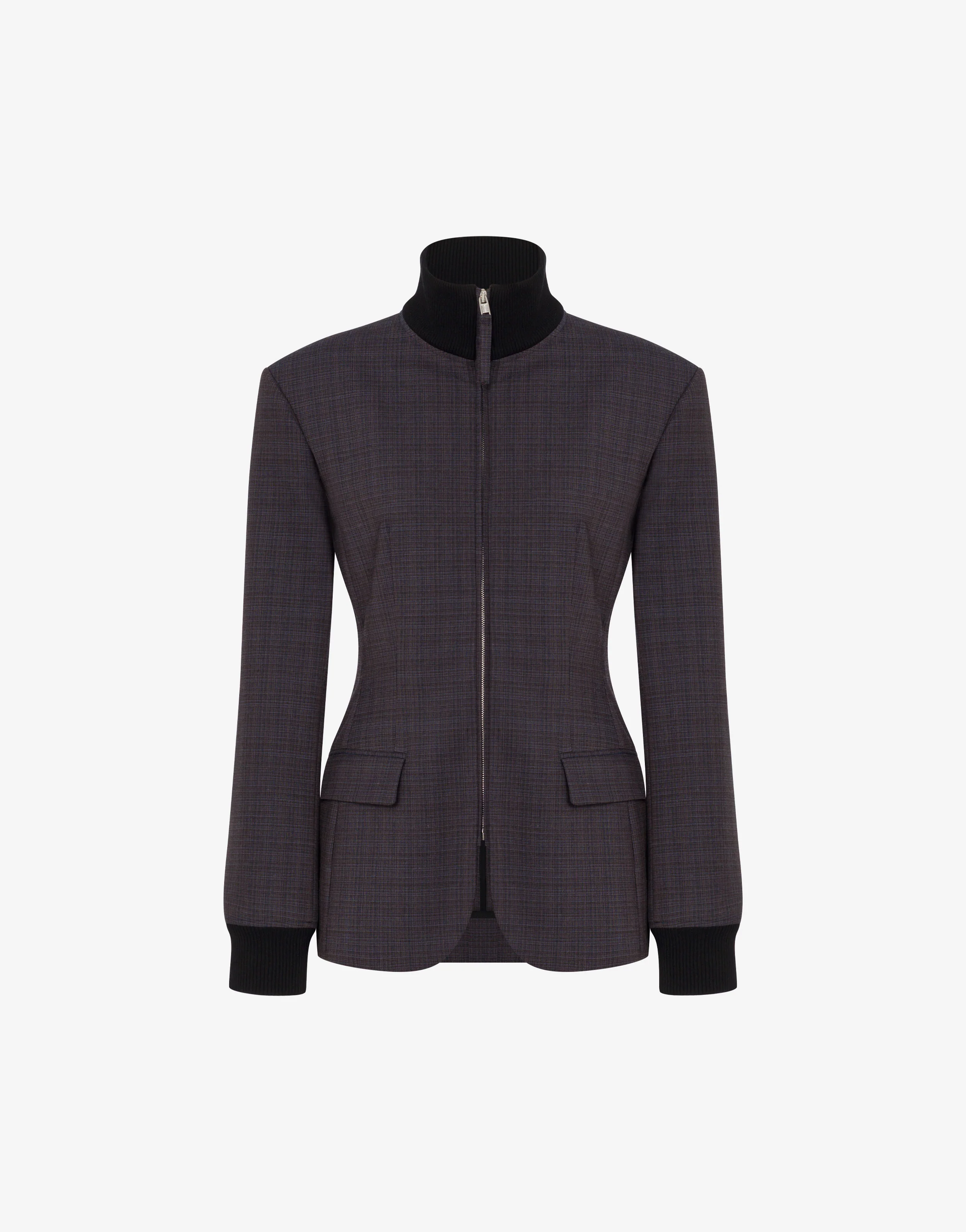Stretch wool blend cloth jacket