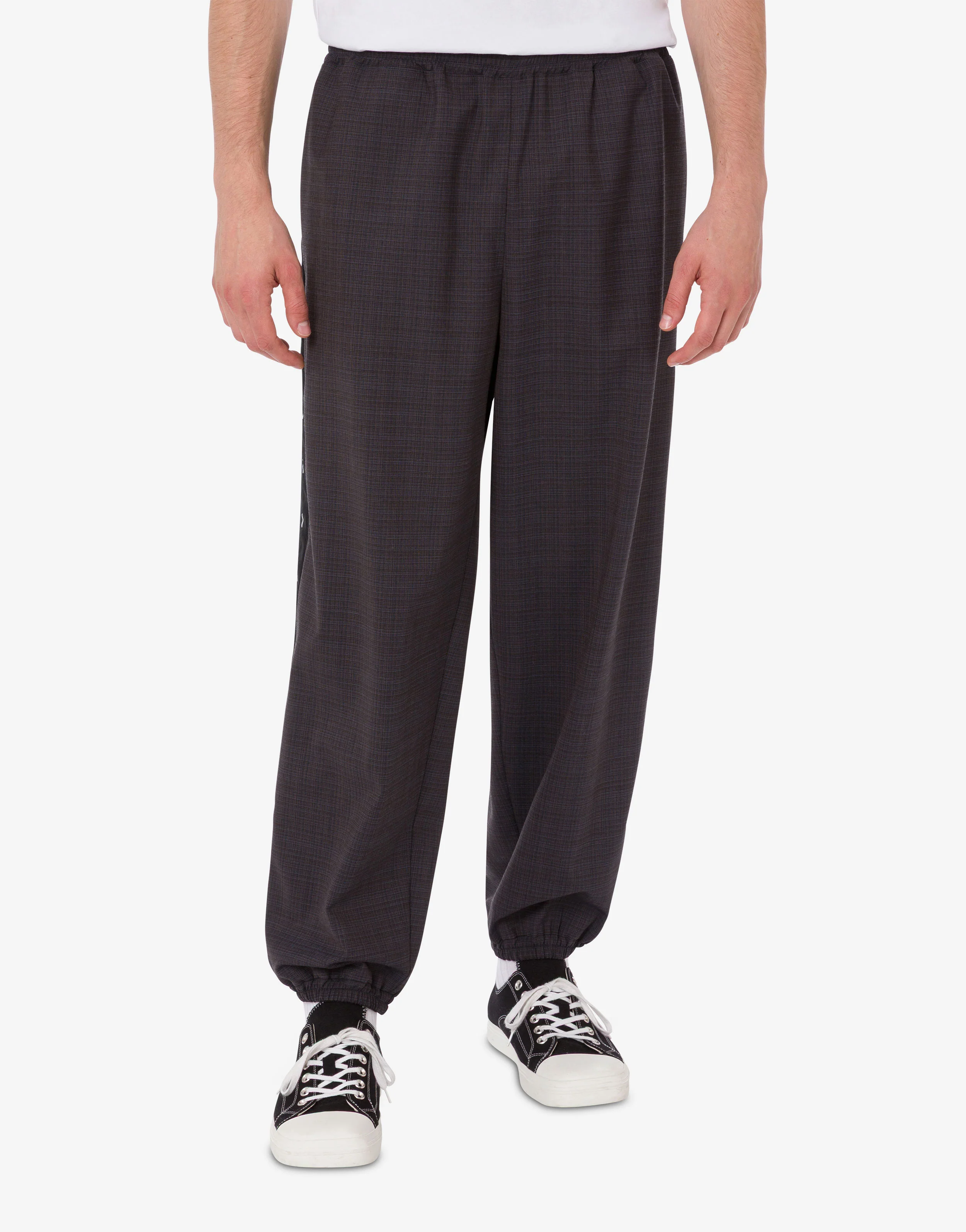 Stretch wool blend trousers