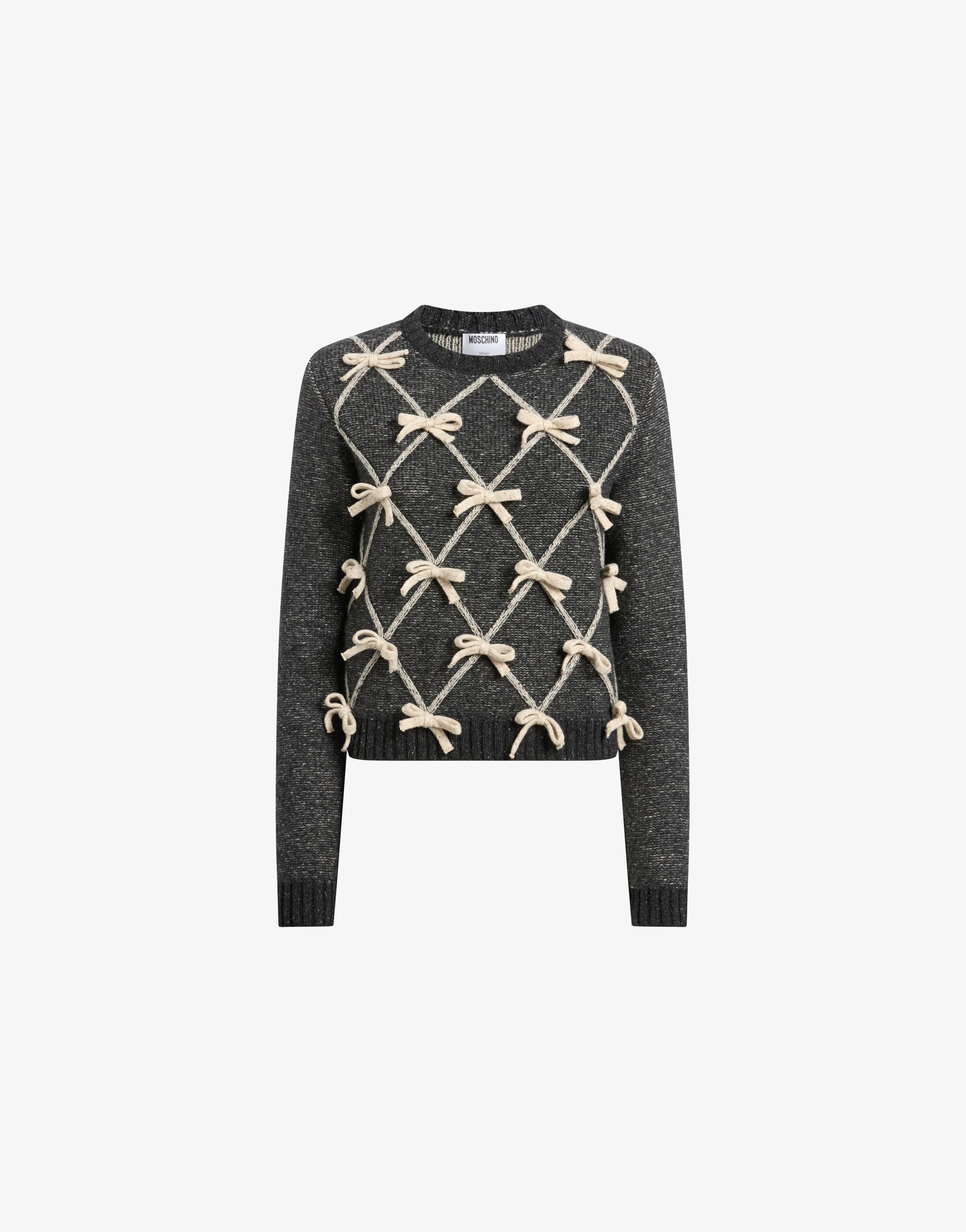 Wool-and-silk blend sweater with bows - Image 5