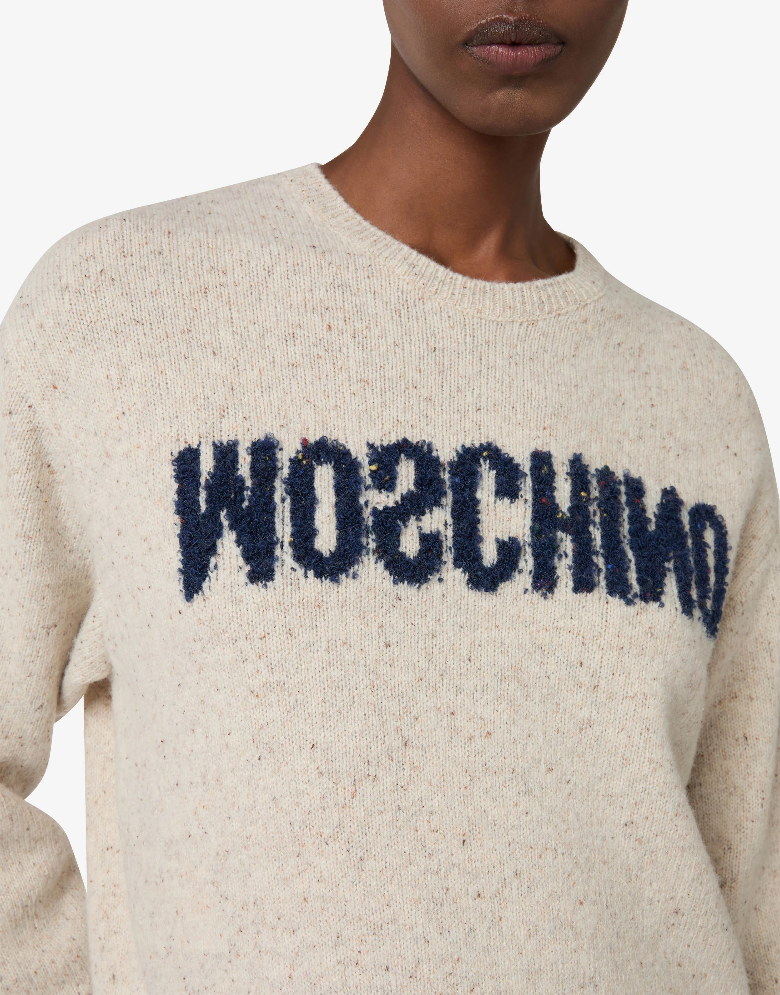 Wool-silk blend sweater with logo - Image 3