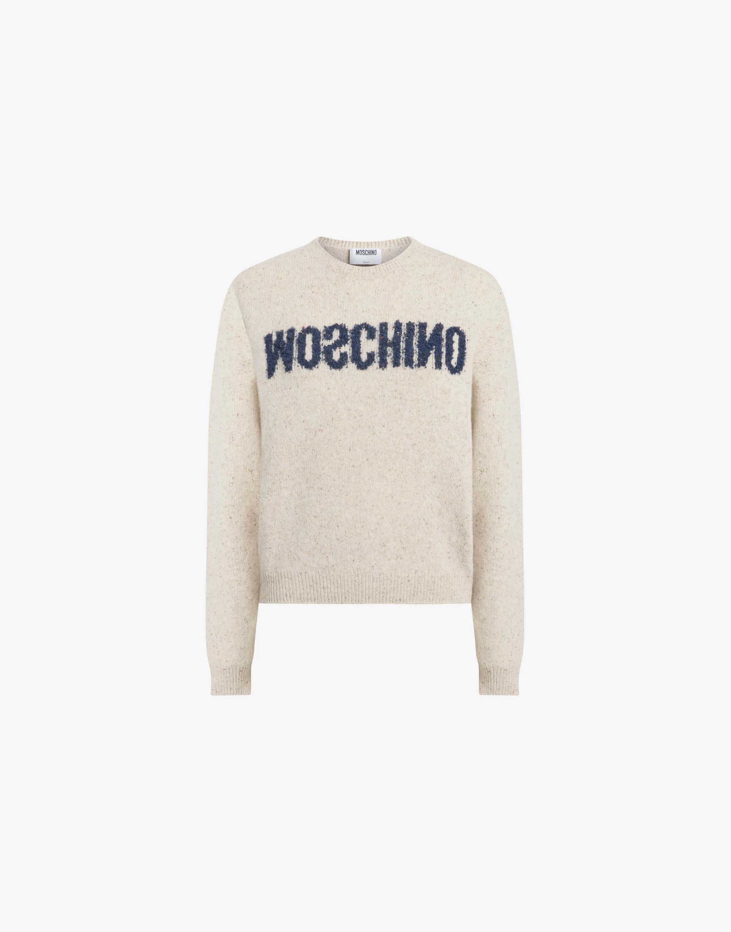 Wool-silk blend sweater with logo - Image 5